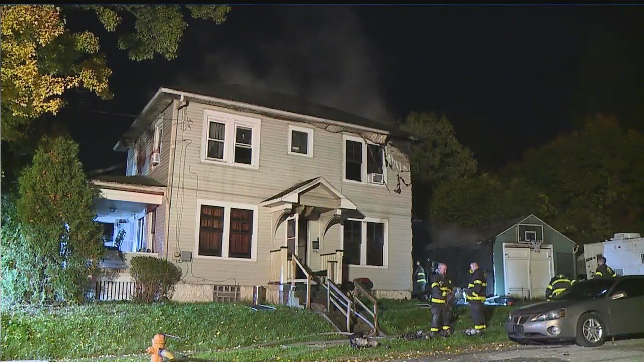 Early morning North Side fire ruled an arson - YouTube