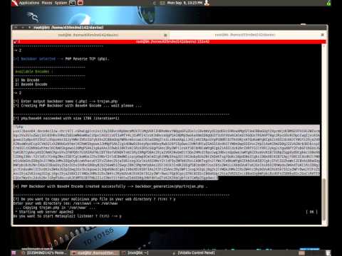 Evil - Metasploit Backdoor Generator and Listener
