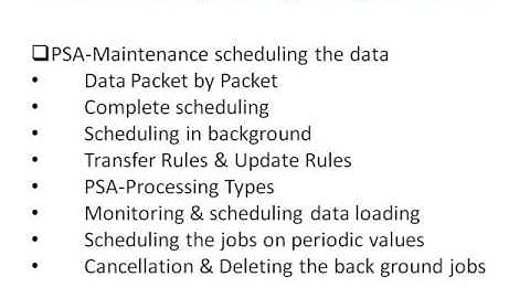 sap business intelligence business warehouse(bi/bw)online training