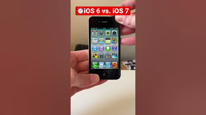 😍⏰iOS 6 vs. iOS 7 #iphone #ios