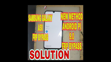 SAMSUNG Galaxy A50 SM-A505F android 9 pie frp bypass done verry easy method