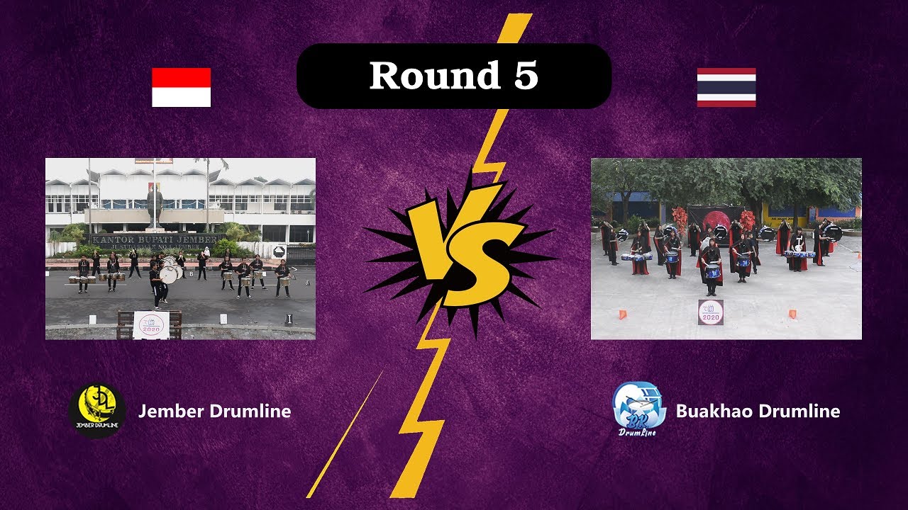 TWMC 2020 DO Round 5 -  Jember Drumline VS Buakhao Drumline