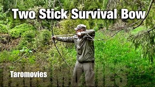 Survival Bow with two Sticks & Arrowhead Card Bushcraft Survival HD Video