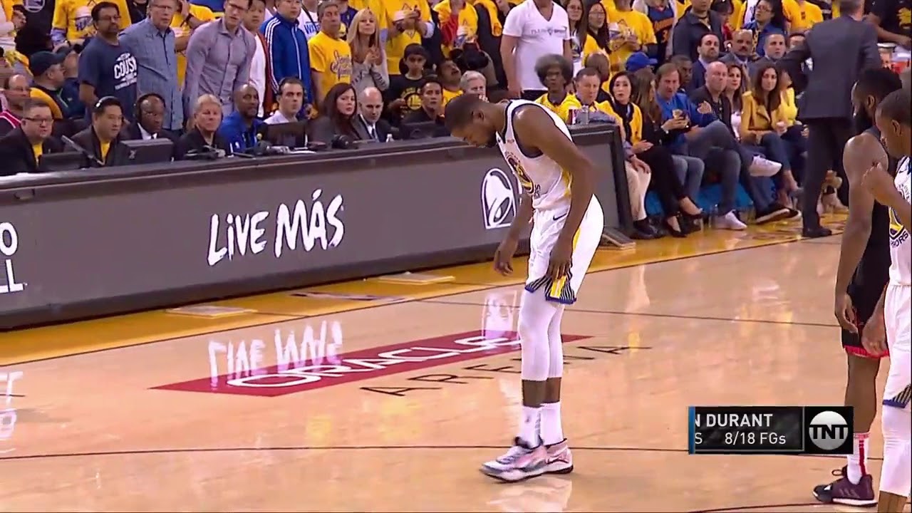 Kevin Durant Injury 05/08/19 GSW vs HOU Game 5
