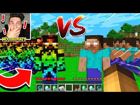 BOSS STEVE ARMY FIGHTS HEROBRINE ARMY IN MINECRAFT NOT CLICKBAIT 