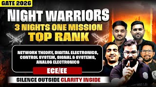 GATE 2026 | Network, Control, Signal, Digital & Analog Electronics | ECE, EE | Night Warriors Series