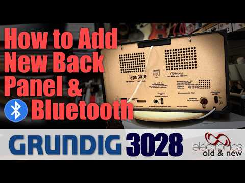 How to Make a New Back Panel for a Vintage Tube Radio and Add Bluetooth