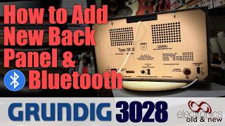 How to Make a New Back Panel for a Vintage Tube Radio and Add Bluetooth