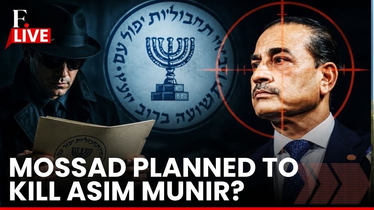 Mossad Plot To Assassinate Pakistan's Asim Munir: Explosive Claim Sparks Storm | LIVE thumbnail