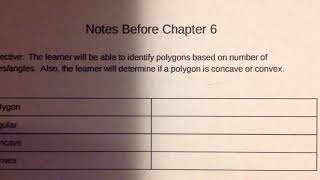 Naming Polygons and Determine if They are Concave or Convex