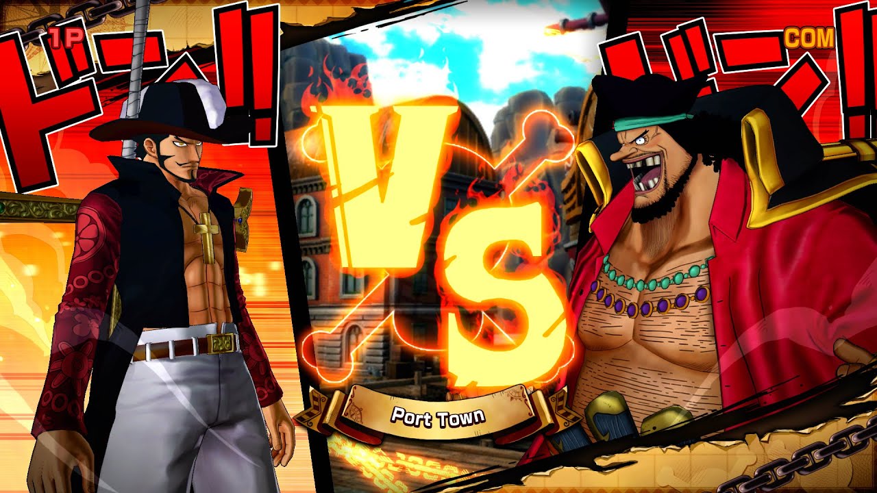 Mihawk vs Blackbeard - One Piece: Burning Blood - YouTube