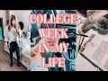 COLLEGE WEEK IN MY LIFE | Going to class, studying & Bible study