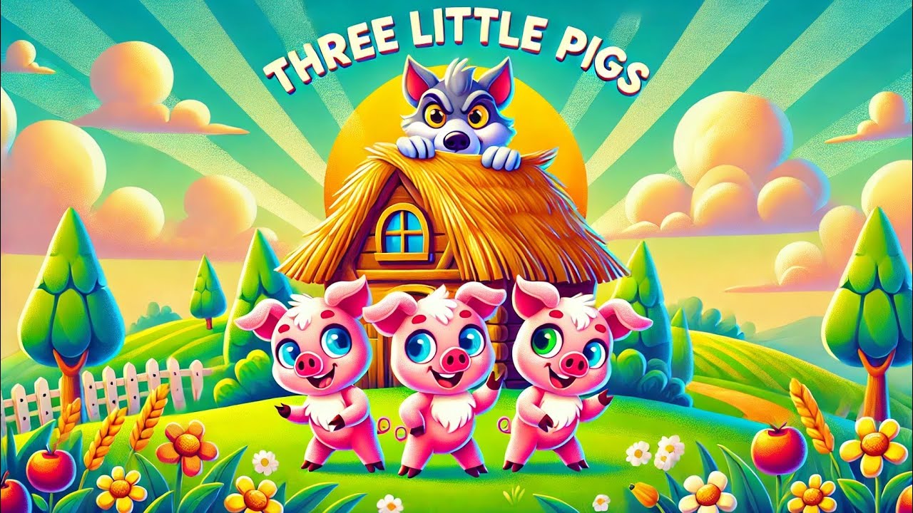 Three Little Pigs | Nursery Rhymes kids song - YouTube