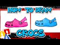 How to draw crocs