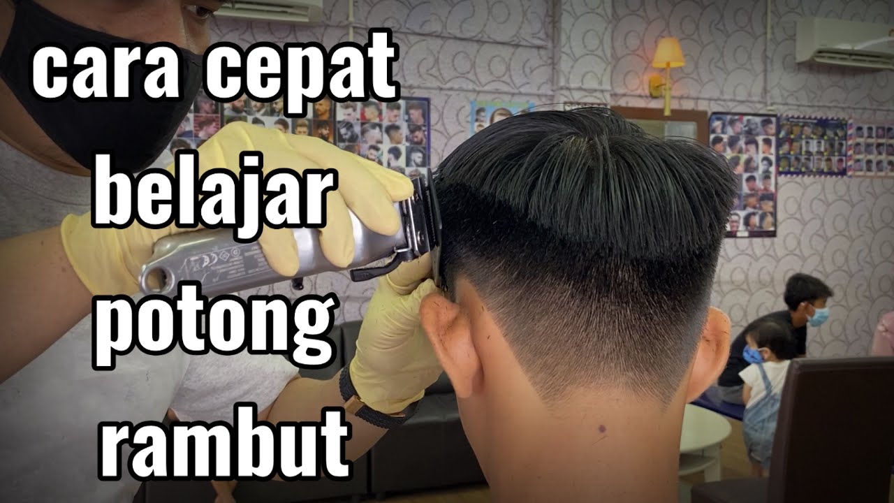 cara mudah belajar potong rambut part #2