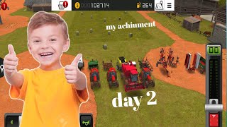 My achiument in farming simulator 18 | day 2 