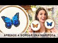 Cómo bordar una mariposa 🦋 | Tutorial de Bordado Paso a Paso