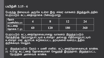 exercise 3.15 (6) (2020 revised edition) samacheer exercise 3.15 maths | direct variations