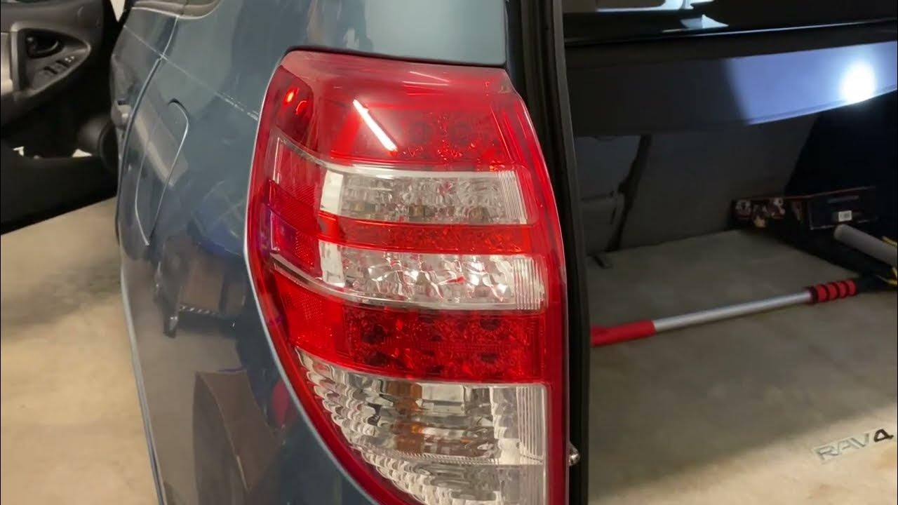 Replacing tail lights in a Toyota RAV 4 - YouTube