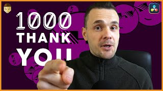 1000 Subscribers Thank You & FREE Transitions