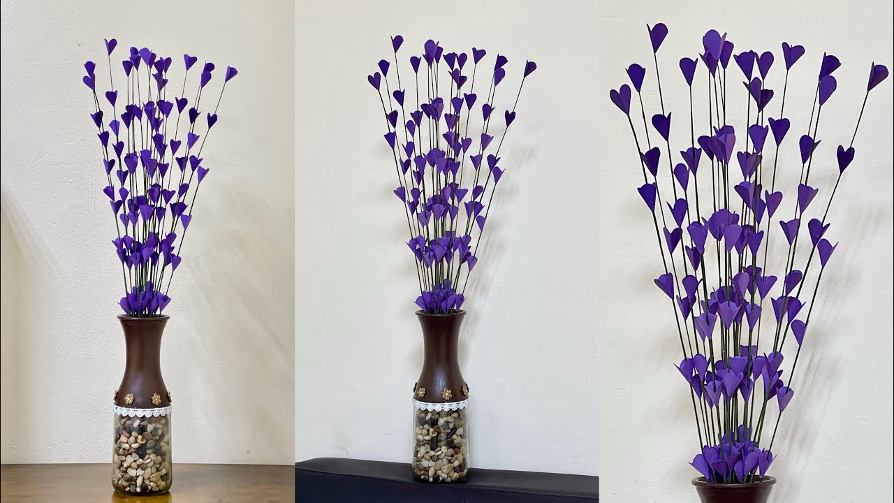 DIY |  Broom Stick Craft | Flower and vase making | Reuse Broom Sticks |  Best Out Of Waste |||