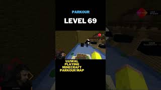 69 techno gamerz playing Minecraft New Parkour map #minecraft #shorts