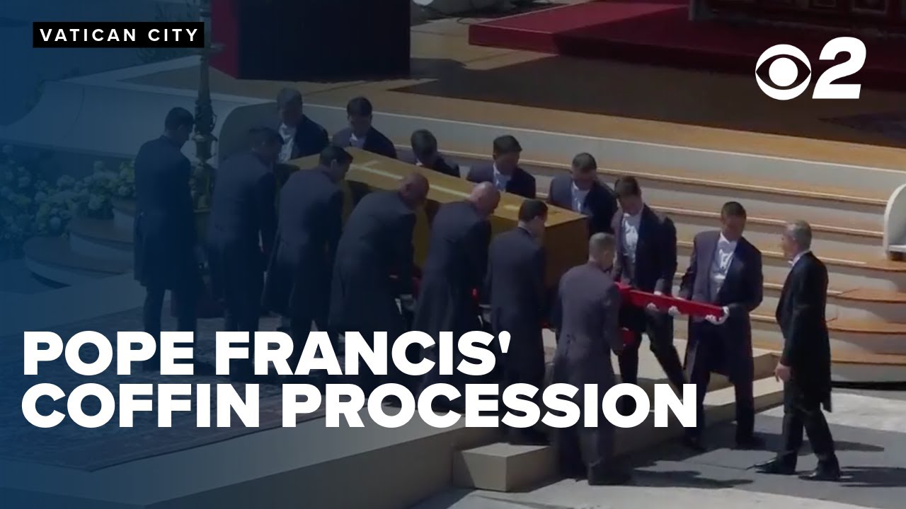 Pope Francis's coffin procession