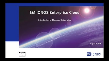 Introduction to 1&1 IONOS Enterprise Cloud Managed Kubernetes