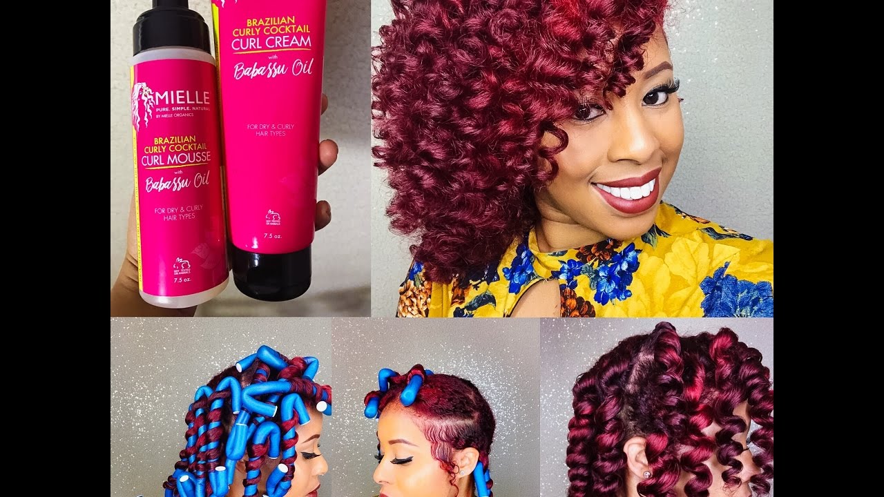 Color Routine/Flexi rod set using Mielle Organics curly cocktail YouTube