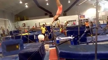 Straddle Cast Handstand Drill