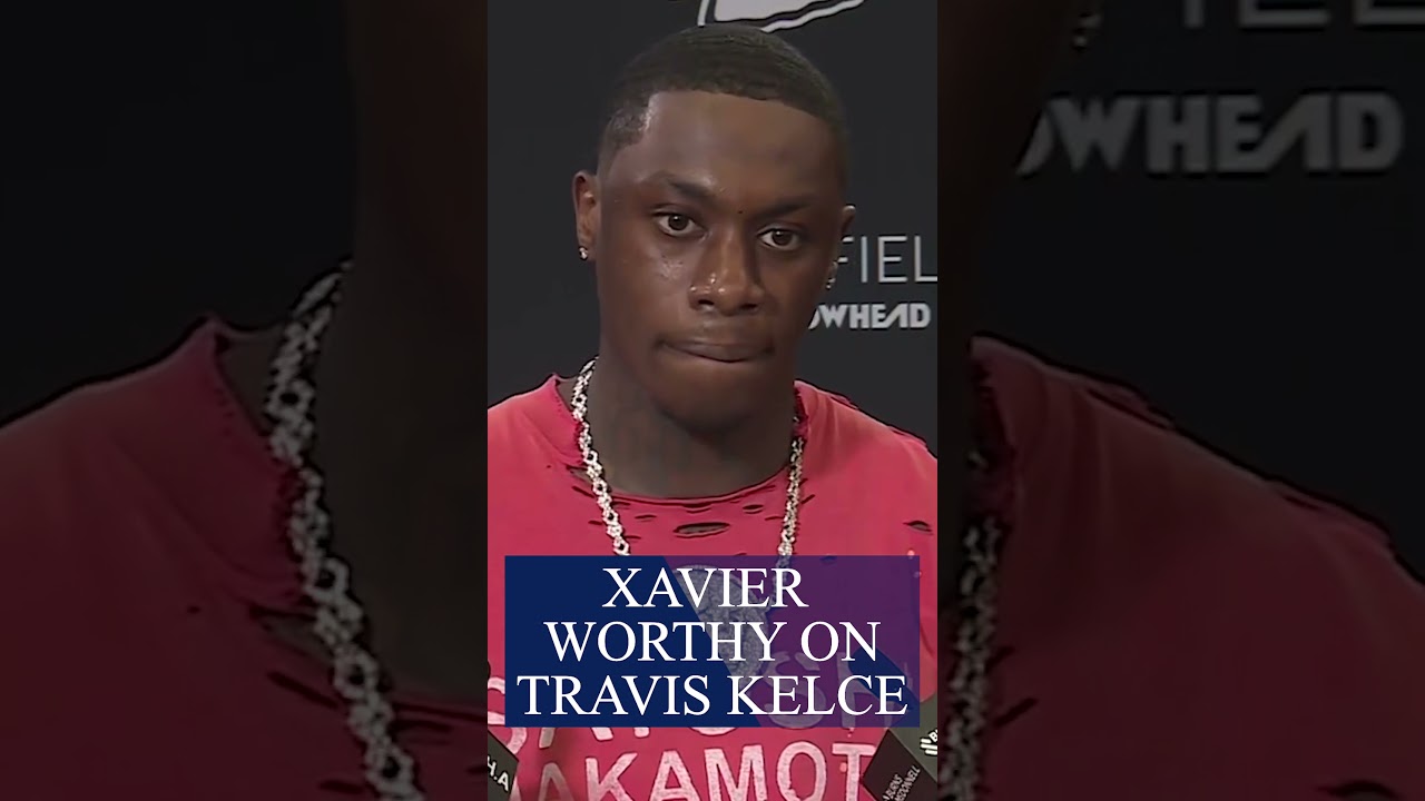 Xavier Worthy on Travis Kelce being the 