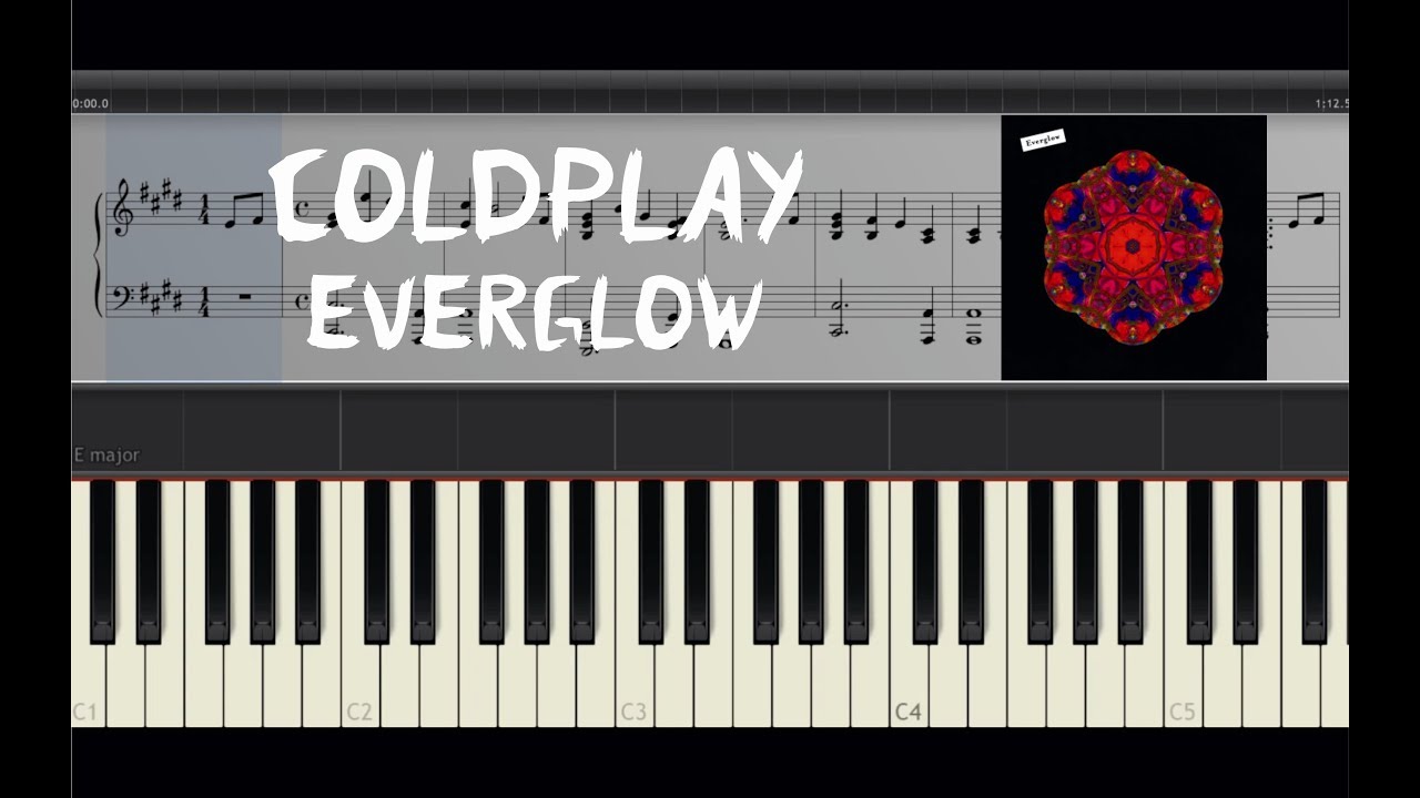 Coldplay Everglow Piano Tutorial by Amadeus (Synthesia) [Sheets] YouTube