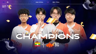 🇲🇲BG BECAME THE CHAMPIONS OF PMCL SEA FALL 2025!!🏆QUALIFIED FOR PMGC 2025!!🔥🔥