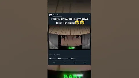 Itachi is here to see Sasuke I think kakashi know that Itachi uchiha 🥹 🥹#naruto #sasuke #kakashi