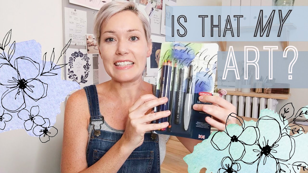 How To Use the New Inktense Hand Lettering Set watercolor paintings for sale