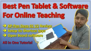 Online Teaching Guide Using Pen Tablet xppen Deco 01 V2  Product Link In Description