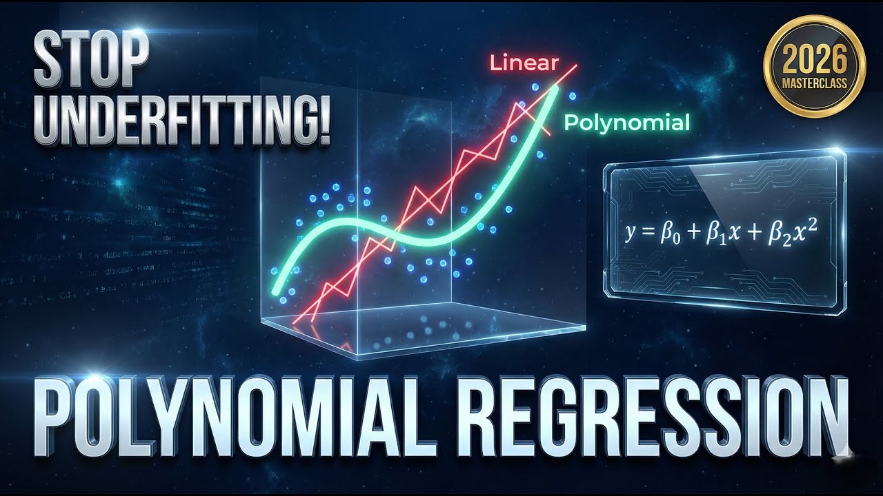 📈 Объяснение полиномиальной регрессии | Искусственный интеллект и машинное обучение 2026 🚀 