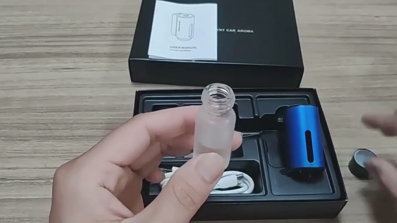 STARQ S4 Smart Car Aroma Diffuser, Rechargeable Air Freshener with Auto On/Off, 3 Modes & LED Design