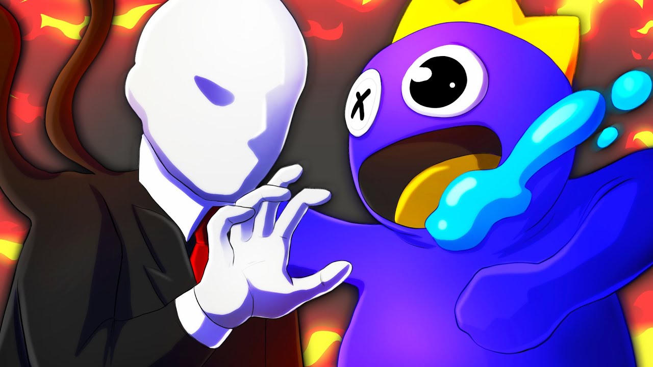 I RAINBOW FRIENDS DISTRUGGONO TUTTO SU MELON PLAYGROUND! BLUE COMBATTE CONTRO LO SLENDERMAN! *EPICO*