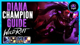 Diana Şampi̇yon Kilavuzu İtem, Rünler League Of Legends Wild Rift