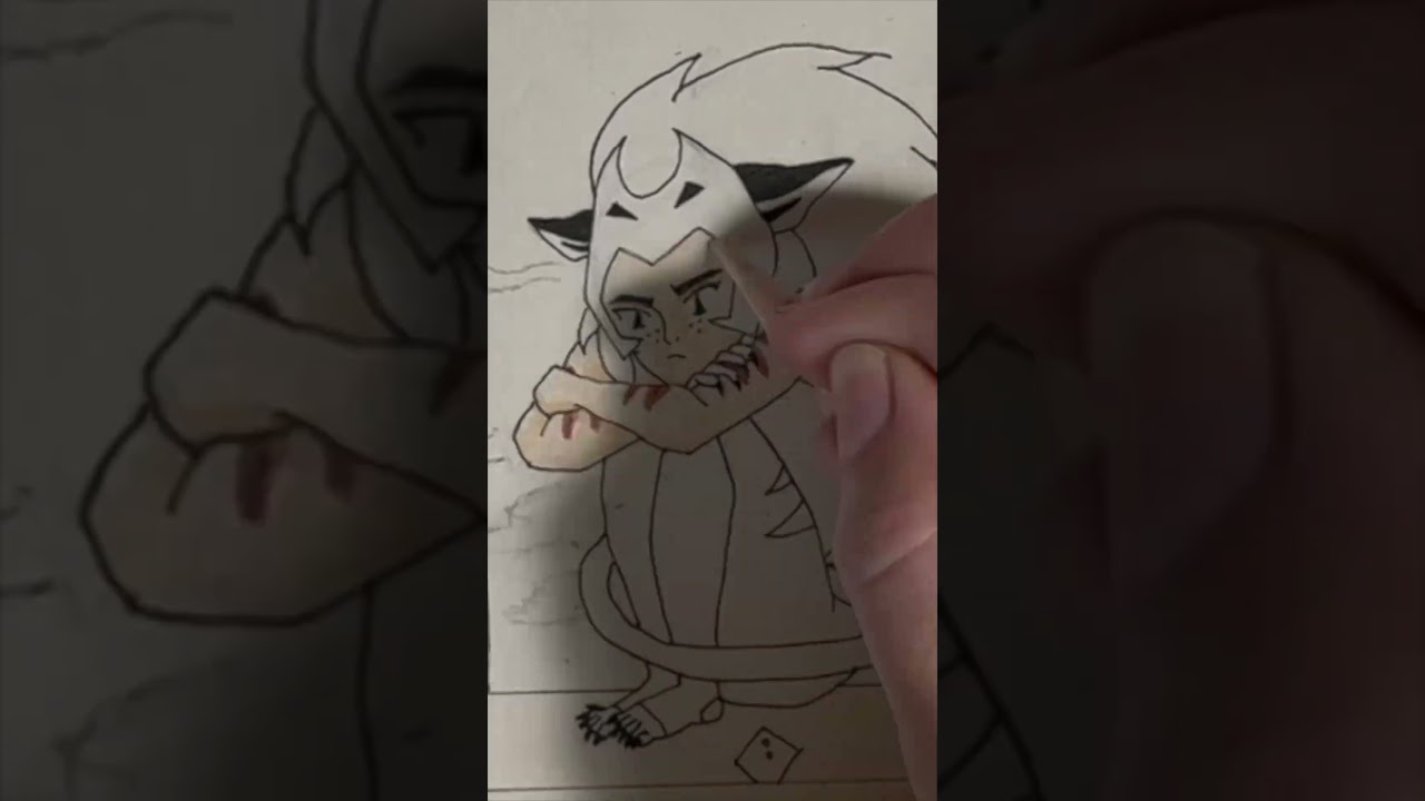 Drawing Catra and Adora 