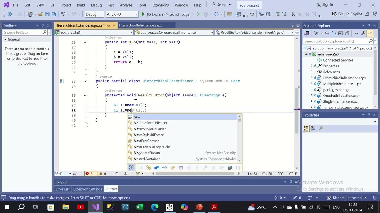 Advanced Web Programming | Practical 2b | iii. Inheritance 3 ...