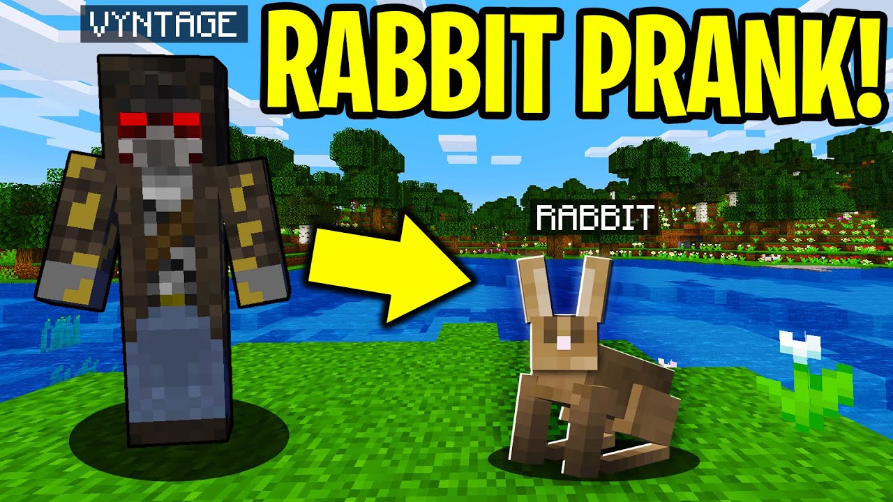 TROLLING AS A RABBIT IN MINECRAFT!