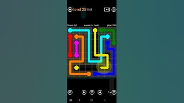 How To Solve Flow Free Bridges Sampler Level 28 8x8 Board Medium Walk Through Solution Walkthrough