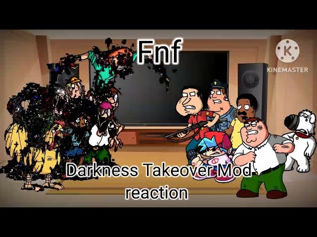 Fnf react to The Darkness Takeover Mod! (Gacha club)