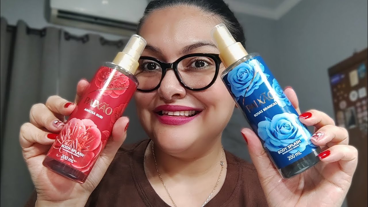 BodySplashs Paixão Rosas Brancas e Ameixa Rubi 💙❤️