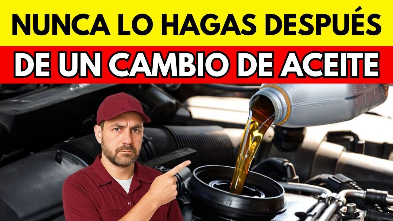 ¡NUNCA hagas esto después de un cambio de aceite! (¡Destroza el motor rápidamente!)