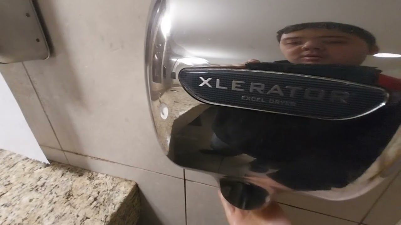 Xlerator hand dryer at Cordova mall in pensacola FL part 1