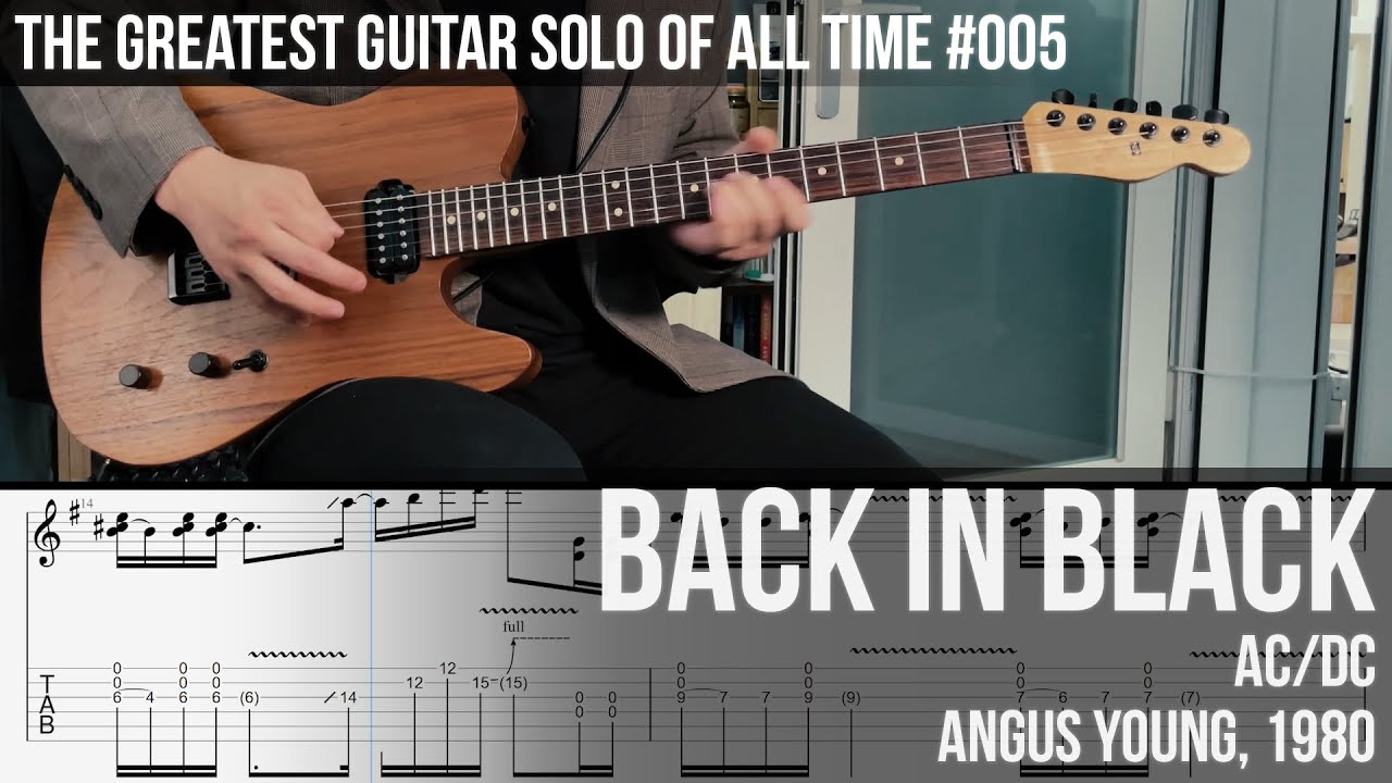 Back In Black - AC/DC, Angus Young, 1980 [ GGS Series #005 ] - YouTube
