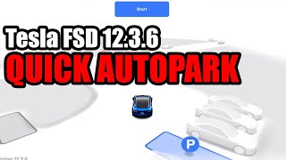tesla fsd 12.3.6 - the secret to fast autopark